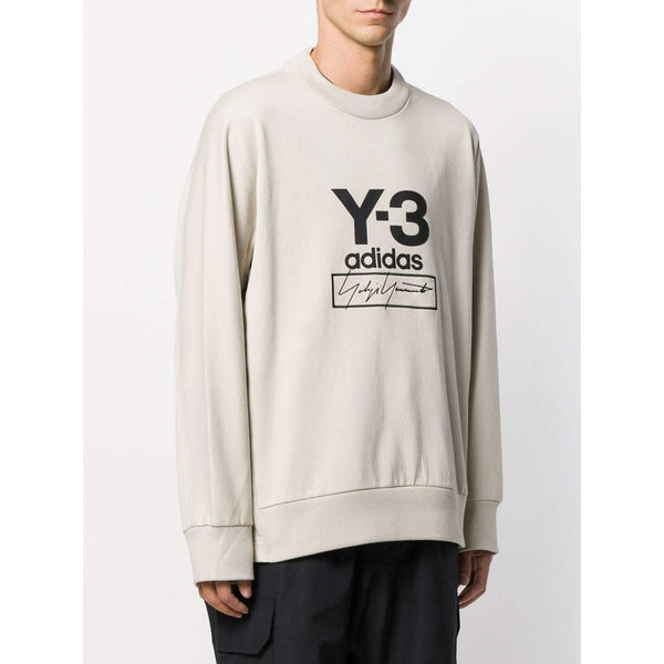 Y-3 Stacked Logo Sweatshirt, Cream