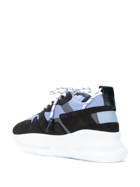 Versace Luxury Women's Sneakers Sneakers Versace Chain Reaction Black And  Navy Blue - Stylemyle