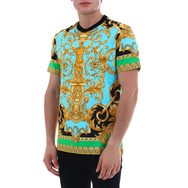 VERSACE Silk Barocco Print Shirt, Multi – OZNICO