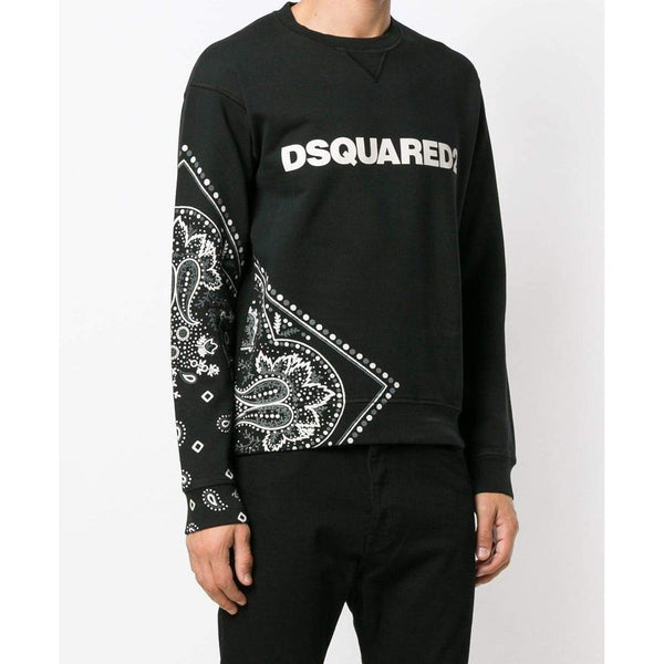 DSQUARED2 Bandana Print Sweatshirt, Black – OZNICO