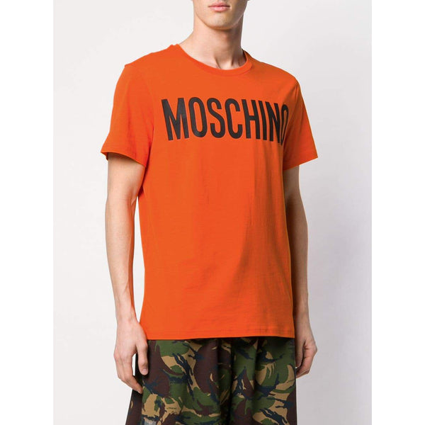 MOSCHINO Logo Print T-Shirt, Orange