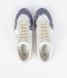 MAISON MARGIELA Replica Paint Splatter Sneaker, White/Pewter