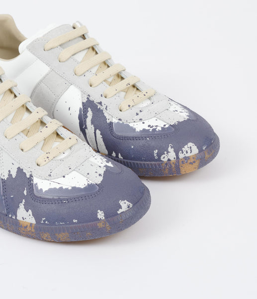 MAISON MARGIELA Replica Paint Splatter Sneaker, White/Pewter