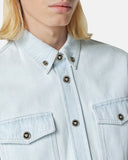 VERSACE DENIM SHIRT, Light Blue