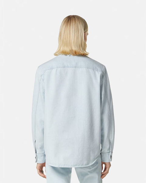 VERSACE DENIM SHIRT, Light Blue