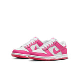 Nike Dunk Low (GS), WHITE/LASER FUCHSIA