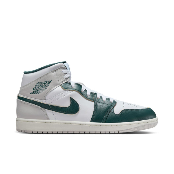 Air Jordan 1 Mid SE, WHITE/OXIDIZED GREEN-SAIL-NEUTRAL GREY