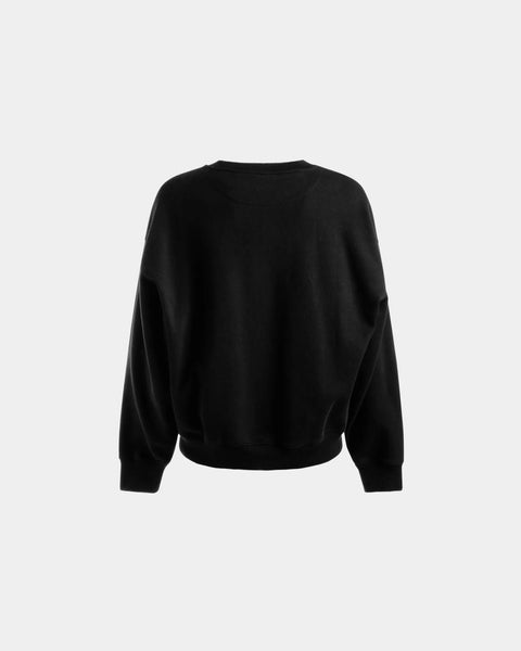 BALLY LOGO SWEATSHIRT IN COTTON, BLACK