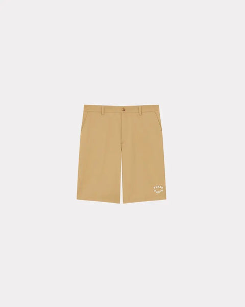 KENZO PARIS CHINO SHORTS, DARK BEIGE