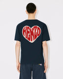 KENZO HEART OVERSIZE T-SHIRT, MIDNIGHT BLUE