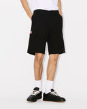 KENZO WORKWEAR CARGO SHORTS, BLACK