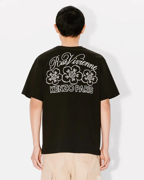 KENZO CONSTELLATION EMBROIDERED OVERSIZED T-SHIRT, BLACK