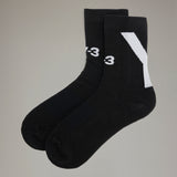 Y-3 HI SOCKS, BLACK