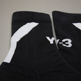 Y-3 HI SOCKS, BLACK