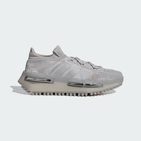 Adidas NMD_R1 Shoes - Women's - White / Crystal White / Silver - 7.5
