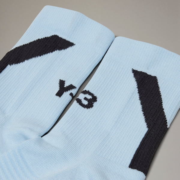 Y-3 HI SOCK, ICE BLUE