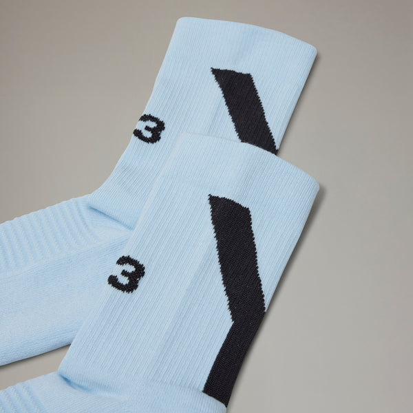 Y-3 HI SOCK, ICE BLUE