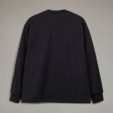 Y-3 LOOSE CREW SWEATER, BLACK