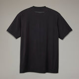 Y-3 LOGO SHORT SLEEVE TEE, BLACK