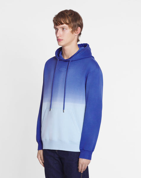 LANVIN OVERSIZED HOODIE WITH A GRADIENT EFFECT, AZUR