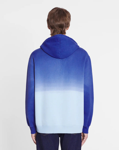 LANVIN OVERSIZED HOODIE WITH A GRADIENT EFFECT, AZUR