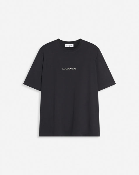 LANVIN EMBROIDERED T-SHIRT, BLACK