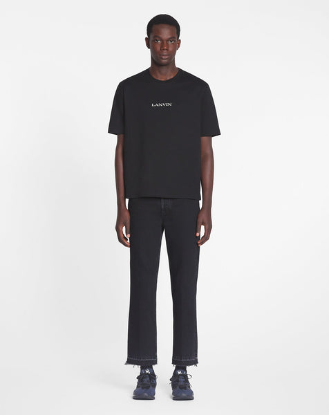 LANVIN EMBROIDERED T-SHIRT, BLACK