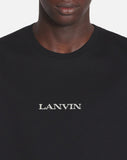 LANVIN EMBROIDERED T-SHIRT, BLACK