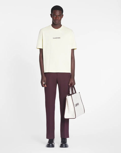 LANVIN EMBROIDERED T-SHIRT, QUARTZ