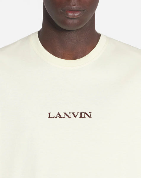 LANVIN EMBROIDERED T-SHIRT, QUARTZ