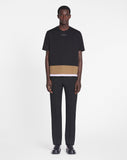 LANVIN STRIPED T-SHIRT, BLACK