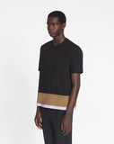 LANVIN STRIPED T-SHIRT, BLACK