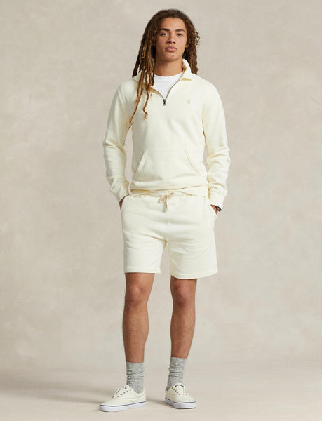 Polo Ralph Lauren 6.5-Inch Loopback Fleece Short, Cream