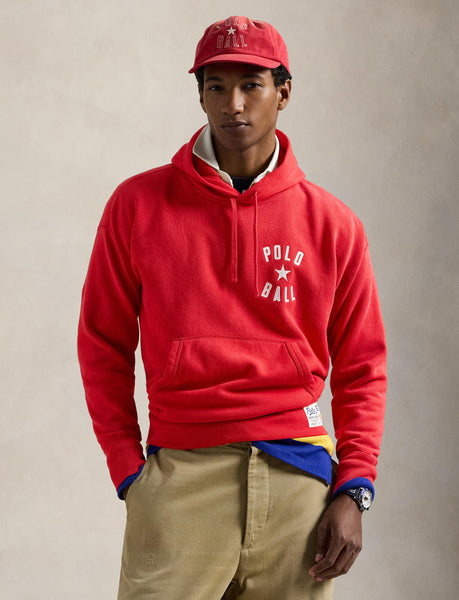 Polo Ralph Lauren Vintage Fit Polo Ball Fleece Hoodie, Red