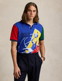 Polo Ralph Lauren Classic Fit Basketball Mesh Polo Shirt, Multi