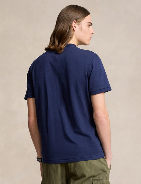 Polo Ralph Lauren Classic Fit Graphic Slub Jersey T-Shirt, Navy