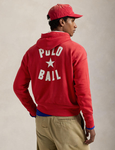 Polo Ralph Lauren Vintage Fit Polo Ball Fleece Hoodie, Red