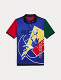 Polo Ralph Lauren Classic Fit Basketball Mesh Polo Shirt, Multi