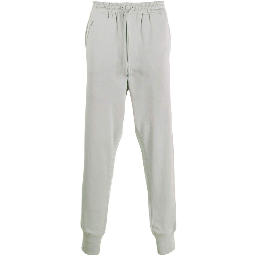 Men's sweatpants with stitching - grey melange V3 OM-PASK-0137