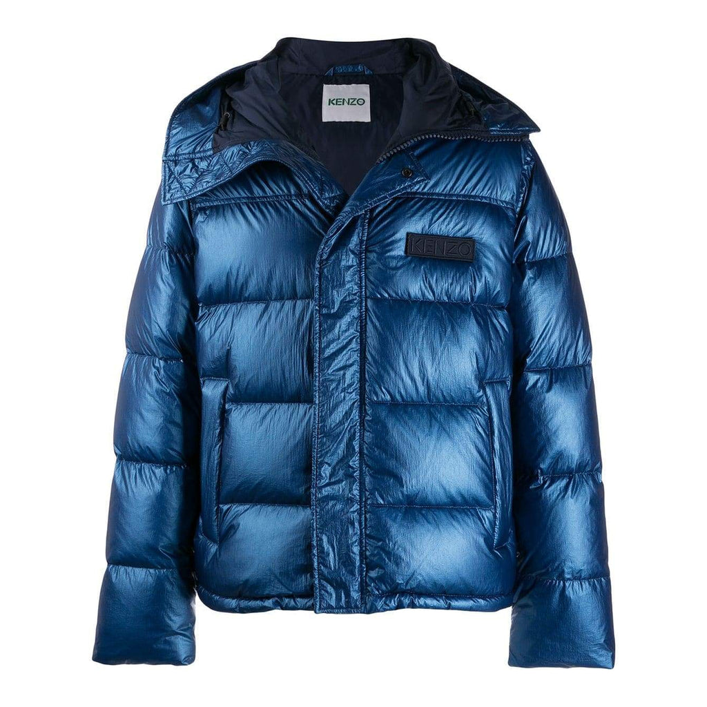 Kenzo Cloud Print Blue White Black Zip Through Bomber Coat Jacket