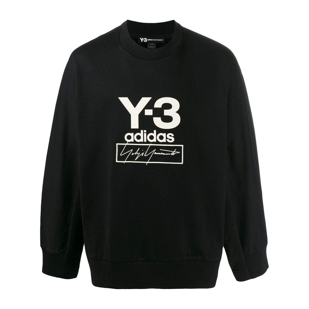 Y-3 Stacked Logo Sweatshirt, Black – OZNICO