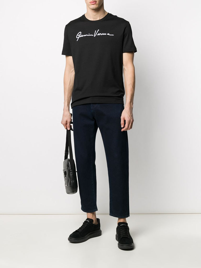 VERSACE GIANNI SIGNATURE T-SHIRT, Black – OZNICO