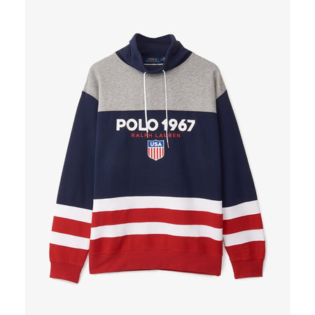 NWT Ralph Lauren Hoodie Sweatshirt Multicolor - Monogram Logo - Men's XL  (7963)