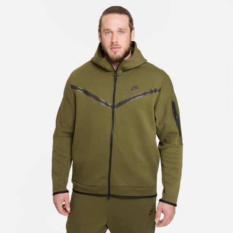 Nike Sportswear Tech Fleece Hoody, ROUGH GREEN/BLACK – OZNICO