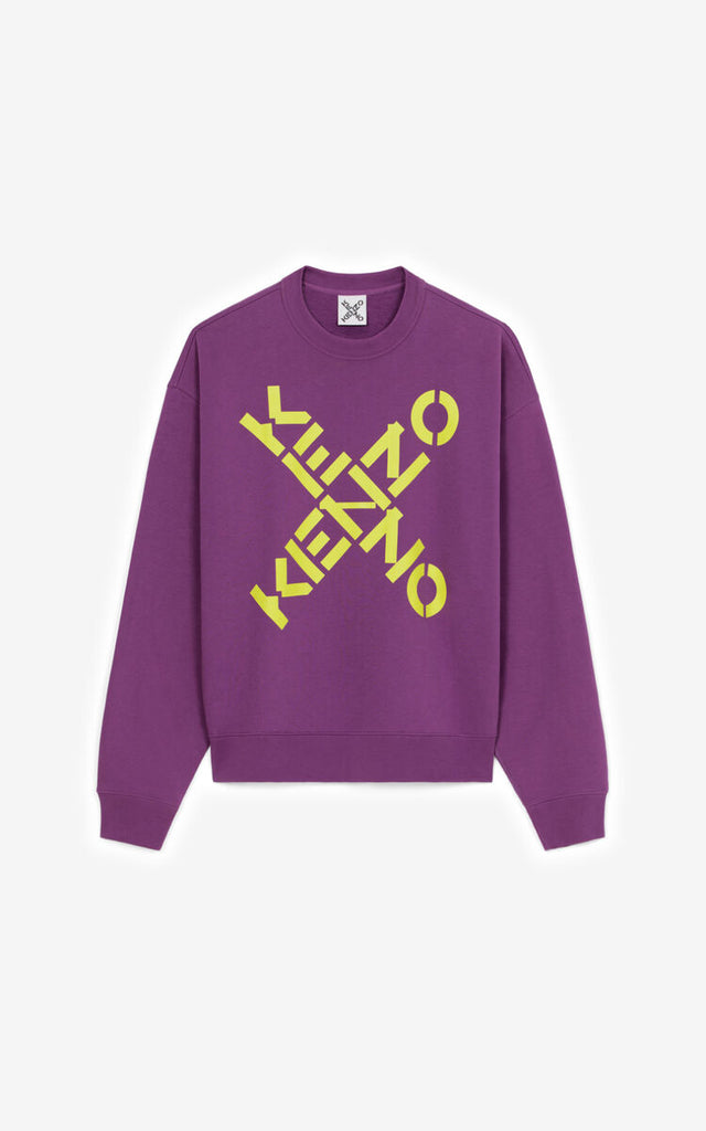 Kenzo logo-embroidery Zip-Up Hoodie - Purple