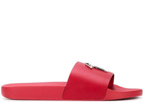 GIUSEPPE ZANOTTI Logo Plaque Slides, Red – OZNICO