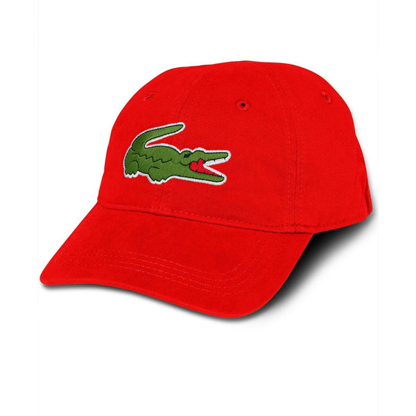LACOSTE Large Red – Cap, Croc OZNICO Gabardine