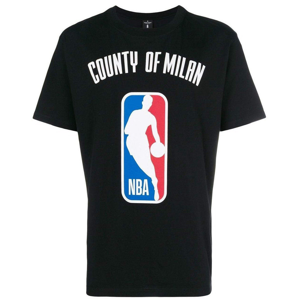 Marcelo Burlon County Of Milan Chicago Bulls Logo T-shirt In Black