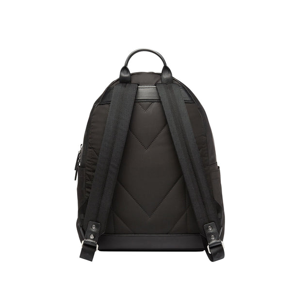 Monogrammed Black Nylon Lauren Backpack