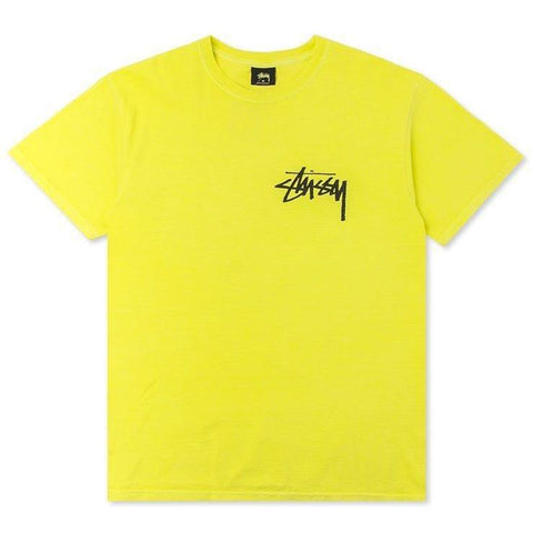 STUSSY Stock Pigment Dyed T-Shirt, Lime – OZNICO